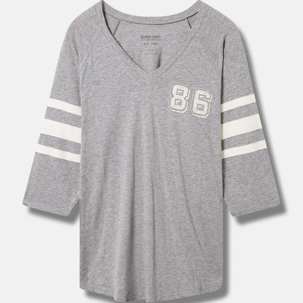 ❤️NWT TORRID VARSITY GRAPHIC TEE - ART DEPT - SUPER SOFT - PLUS SIZE 1X